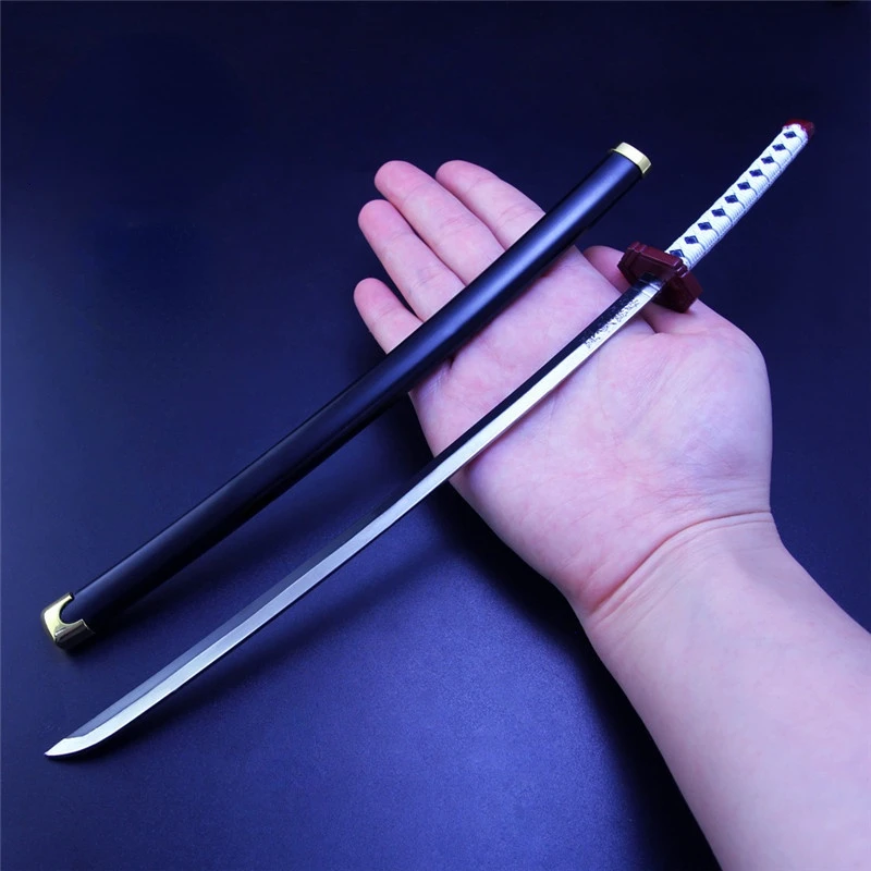 30 см убийца демонов оружие Tomioka Giyuu самурайский меч металлическое катана