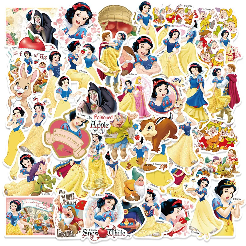 

15PCS/30PCS/50PCS Disney Stickers Anime Figure IcePrincess Car/bag/scooter/guitar/refrigerator Waterproof Sunscreen Sticker