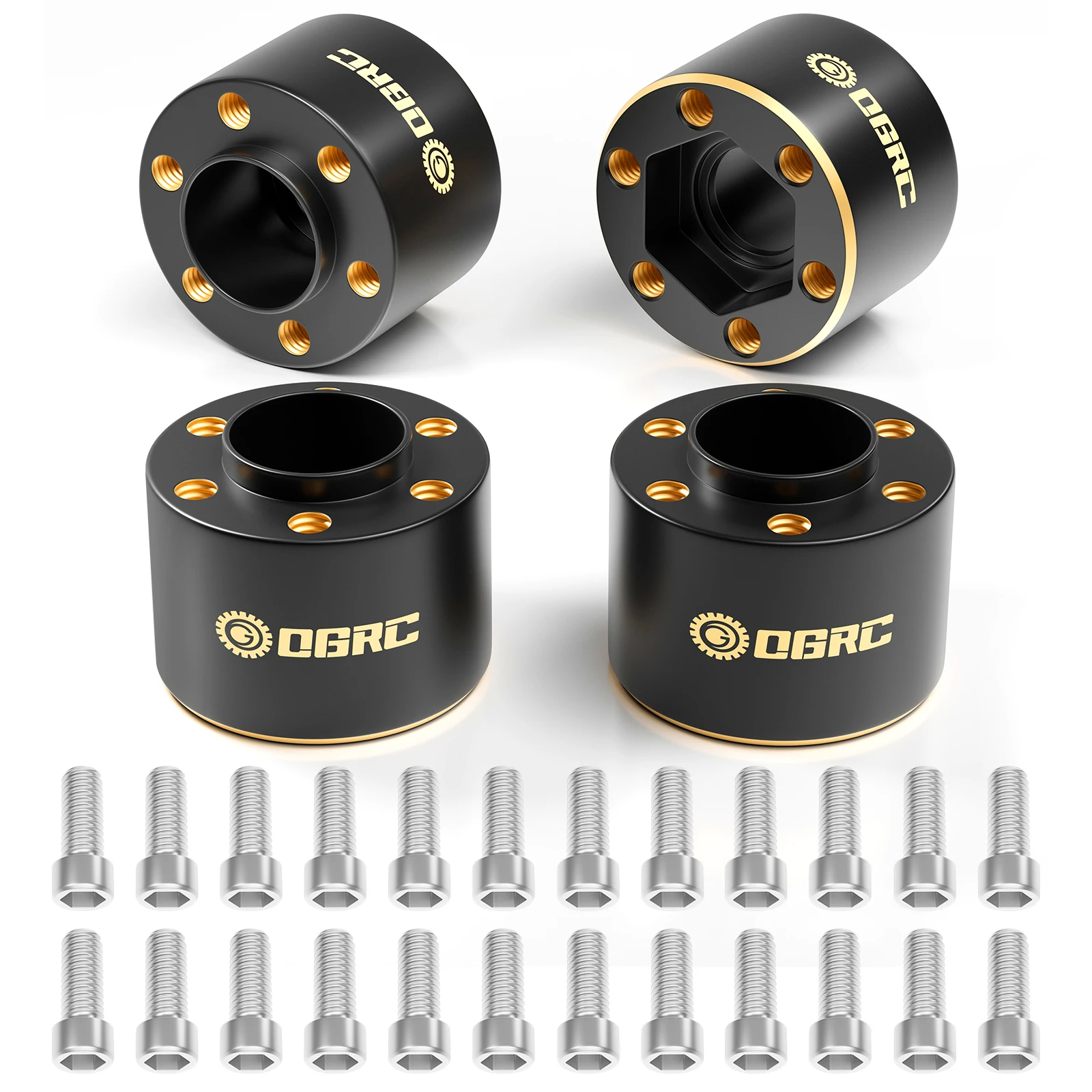 OGRC Brass Weights 12mm Hex Hub Wheel Adapter Widen 6/9/ 15/22mm for 1/10 SCX10 TRX4 GEN7 8 1.9 2.2Inch RC Crawler Wheels – Detail 14
