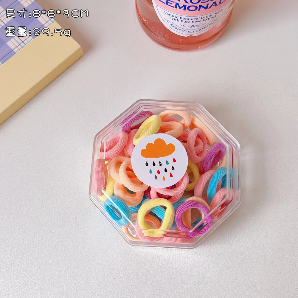 40 Piece/set Candy Color Elastic Hair Bands Girls Hair Ties Ponytail Holder Rubber Bands Scrunchies
