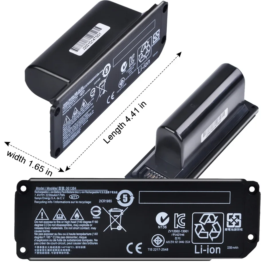 

Аккумулятор 061384 2230 мАч для Bluetooth-динамика BOSE SoundLink Mini I