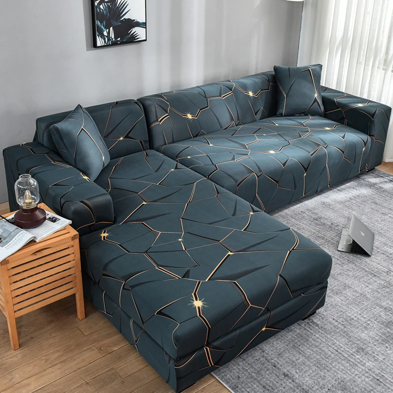 Elastic Sofa Cover 1/2/3/4 Seater L Shaped Corner Sofa Cover Protector for Living Room Stretch Cover for Sofa Couch Armchair