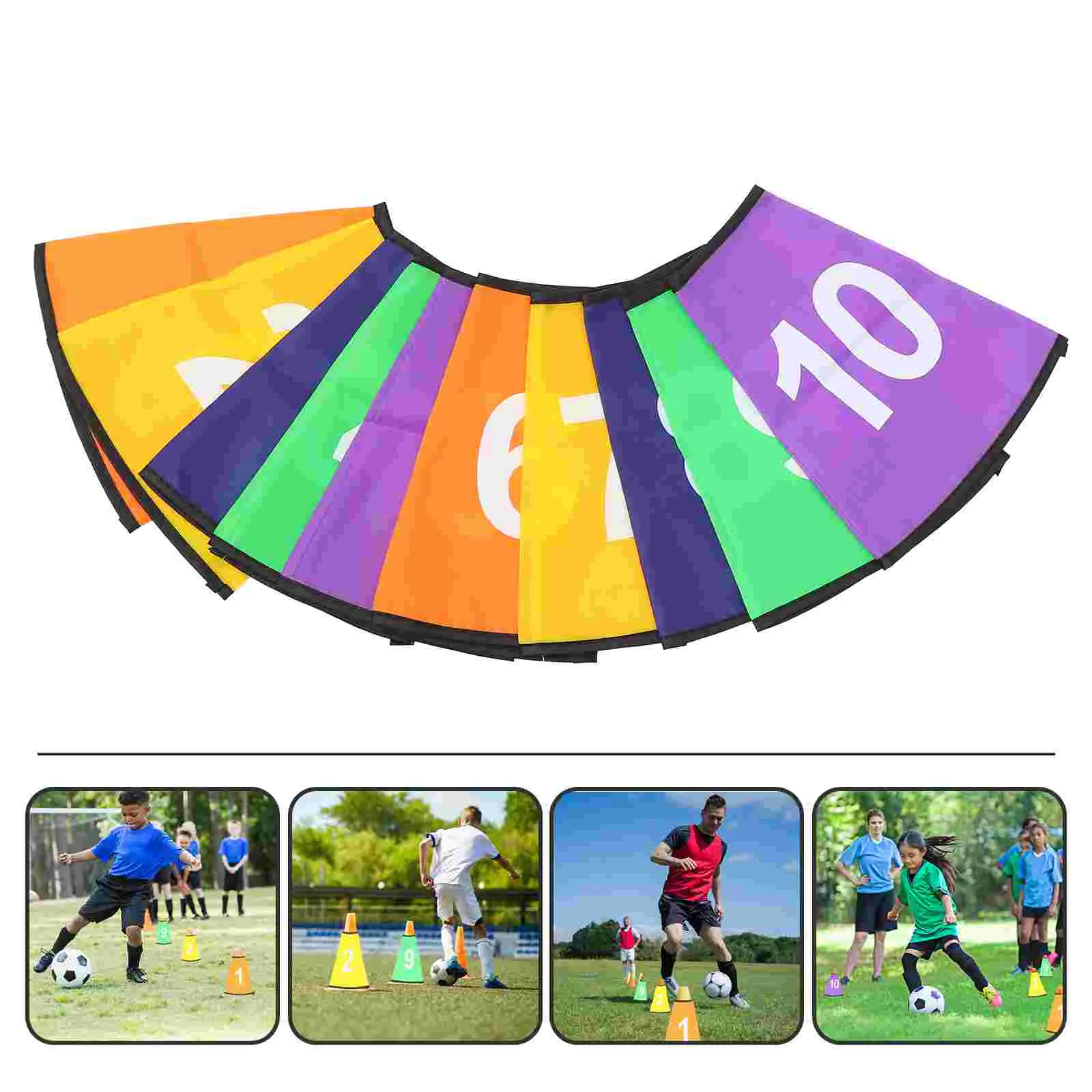 

Number to Sign Bucket Covers Football Road Flat Training Cone Protectors Springback Marking Cup Symbol Sleeves