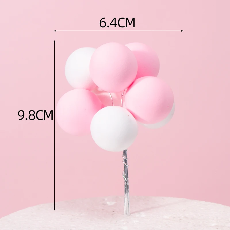 Roaring Good Time Kuchen-Topper Set – 32 Lila & Rosegoldene Bälle, Für Geburtstag, Hochzeit & BabyDusche, Bunte Kuchendekoration