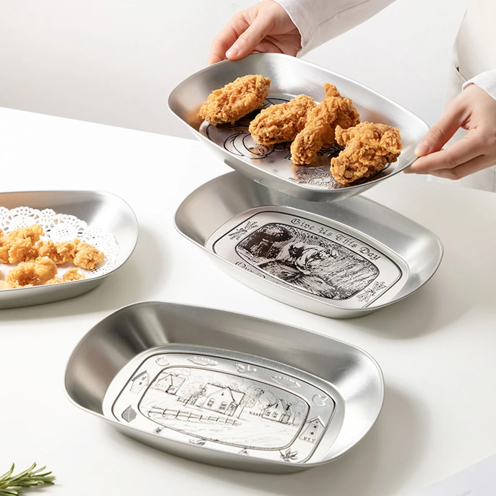 

Boat-Shaped Retro Iron Tray Nordic European-Style Fruit Tray Plate For Dishes Restaurant Home Nordic European-style Fruit Tray
