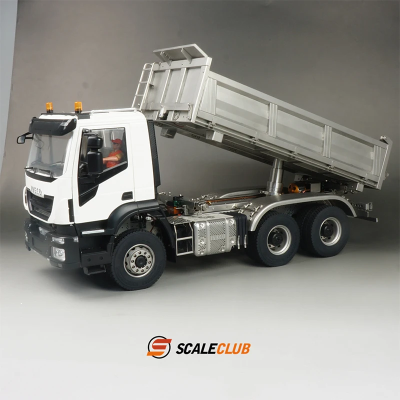 Scaleclub tamiya 1/14 6x6 all-metal hydraulic three-way dump truck 3
