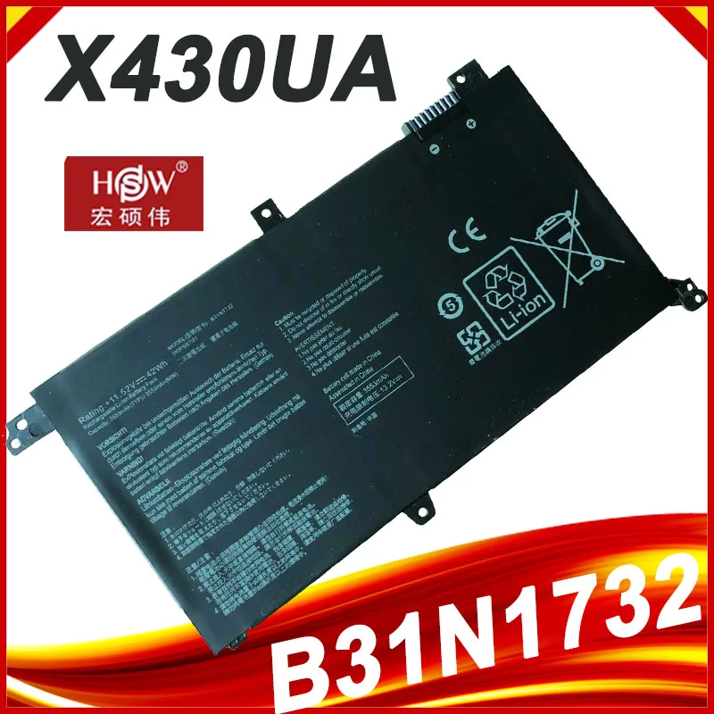 B31N1732 Bateria do portátil para ASUS VivoBook,
