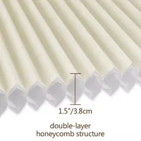 โรงงานจีนขายส่งแบบกําหนดเองรีไซเคิล Blackout รีโมทคอนโทรลอัจฉริยะด้านบนลงและด้านล่างขึ้นผ้าม่านรังผึ้งสําหรับ Window 5