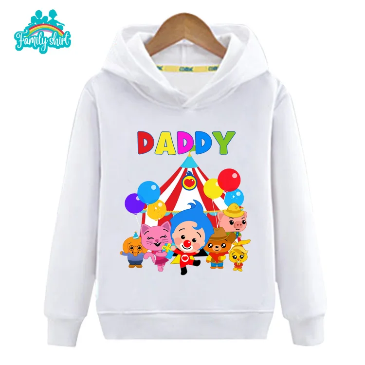 Family Matching Sets Sweatshirt Hoodies Mommy Daddy Family Hoodies Brother Sister Birthday Party Custom Name Clothing 3