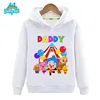 Family Matching Sets Sweatshirt Hoodies Mommy Daddy Family Hoodies Brother Sister Birthday Party Custom Name Clothing 3