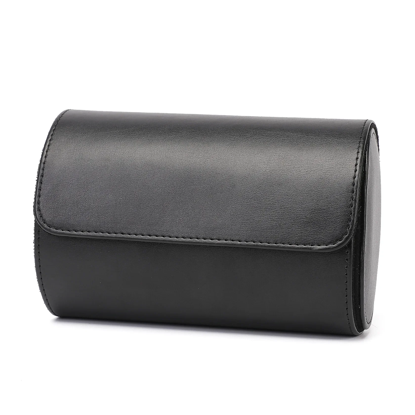 3-Slot Watch Roll Travel Case Vintage Leather Watch Storage Organizer