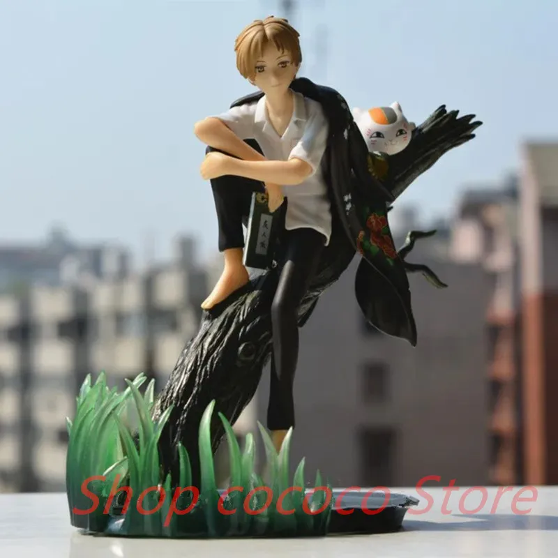 

Аниме, фигурка друга с нианко сенсей, Нацумэ Yuujinchou, ПВХ, Милая модель кошки, декоративная коллекция, 17 см, Подарочные игрушки