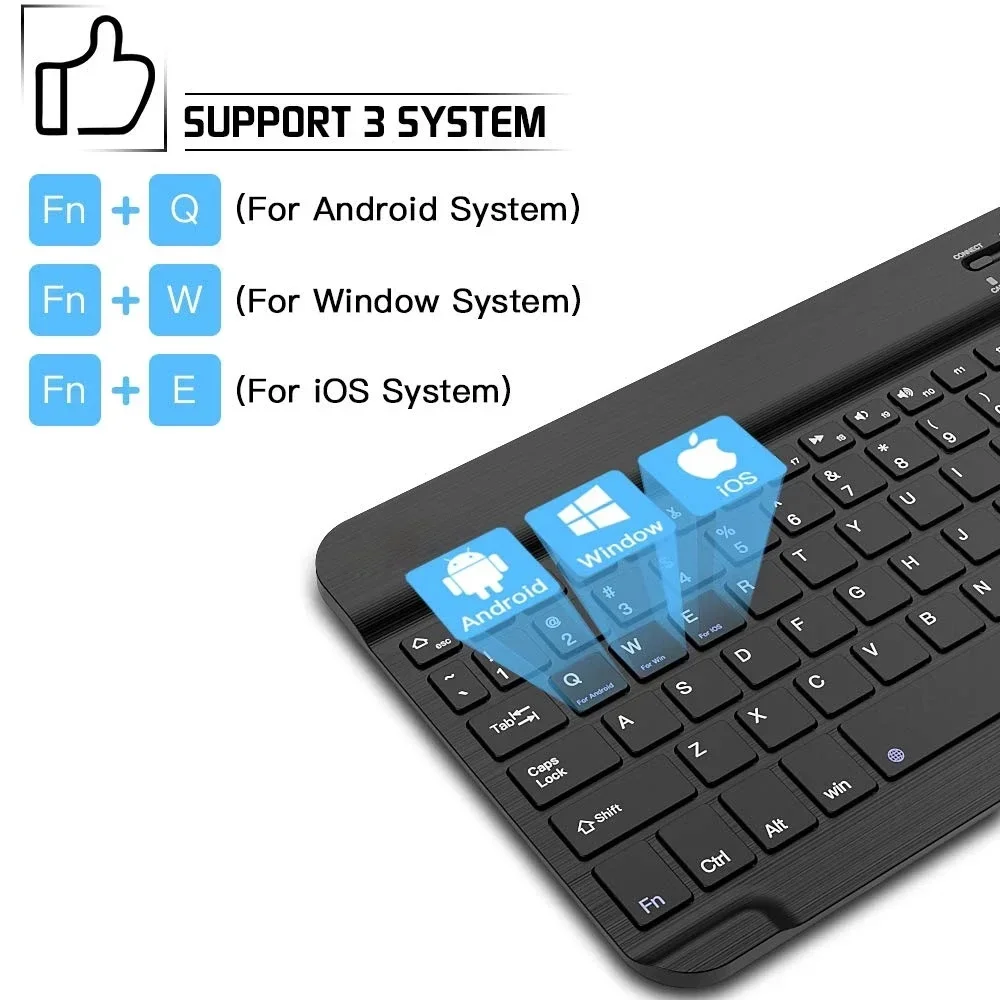 Universal Wireless Keyboard for iPad Air 11 13 M3 10th Gen A16 Tablet Keyboard And Mouse for iPad 11th 11 inch Pro