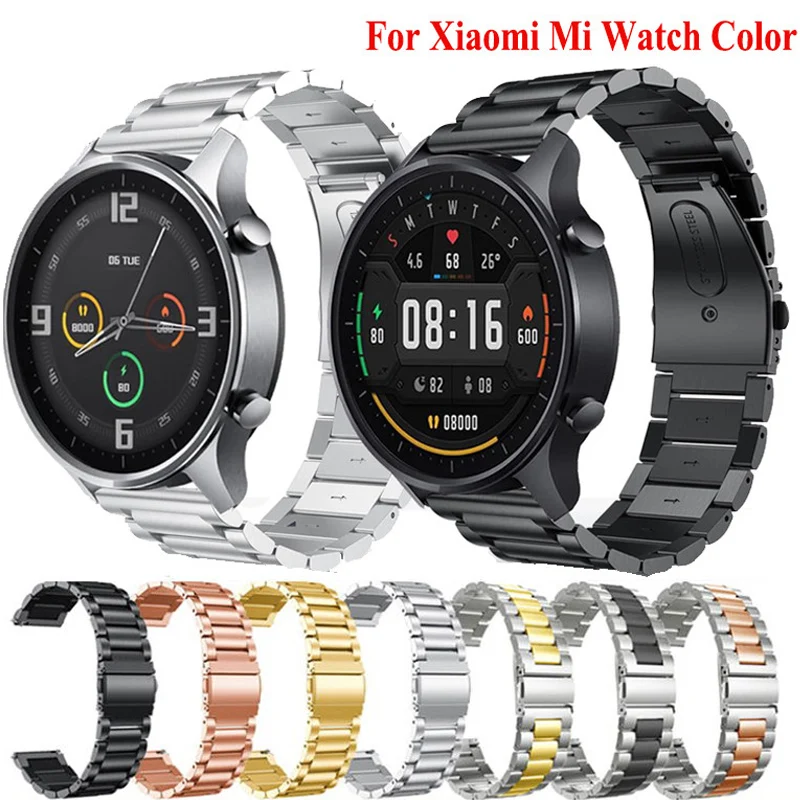 Stainless Steel Metal Straps For Xiaomi Mi Watch Color 2 Smart Watch Band Quick Release Bracelet Belt For Xiaomi Watch S1 Correa