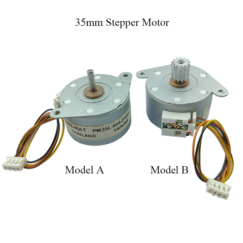 NMB 7.5 Degree 35MM Stepper Motor 2-Phase 4-Wire Stepping Motor 3mm Shaft 13Teeth 0.6 Module Stepper