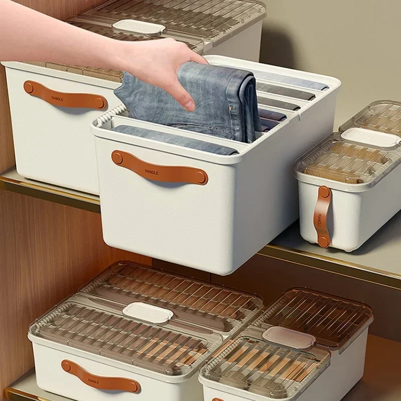 

Adjustable Divider Clothing Organizer Wardrobe Storage Jeans Pants Socks Underwear Box Drawer Closet Storage Box