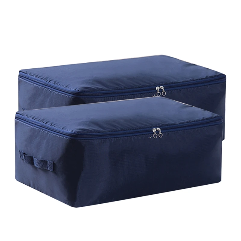 YWDZ-Comforter Storage Bags Containers,Pillow Beddings/Blanket Clothes Organizer Storage Containers With Zippers,Breathable And
