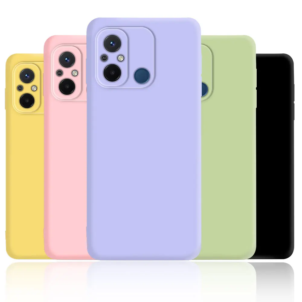 Liquid Soft Silicone TPU Case For Xiaomi Poco M4 M5 M6 X3 X4 NFC X5 F3 F4 GT F5 Pro 5G C50 C51 C55 Back Cover Fundas