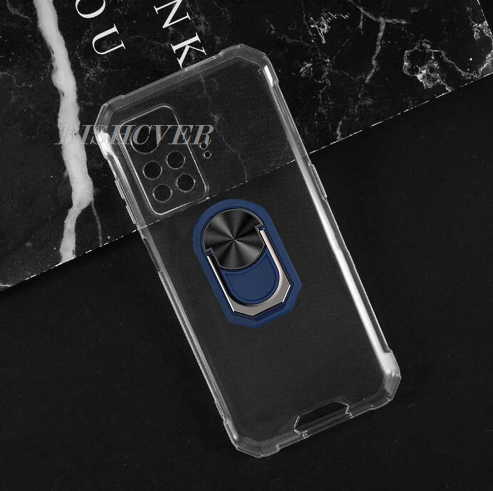 Shockproof Ring Holder For Blackview BV4800 6.56"BlackviewBV4800 BV 4800 Case Soft Silicone TPU Protective Holder Cover 3