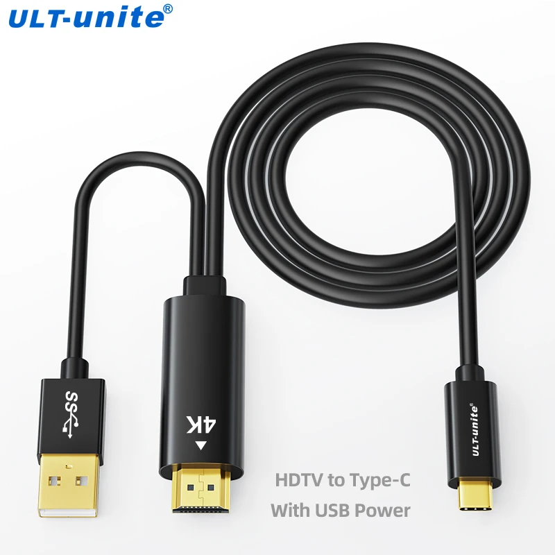 Cavo HDMI A USB C 2 Metri 4K @60Hz: Collegamento Diretto Da PC A Monitor O Occhiali AR, Con Porta Per Alimentazione Esterna (non Per Ricarica)