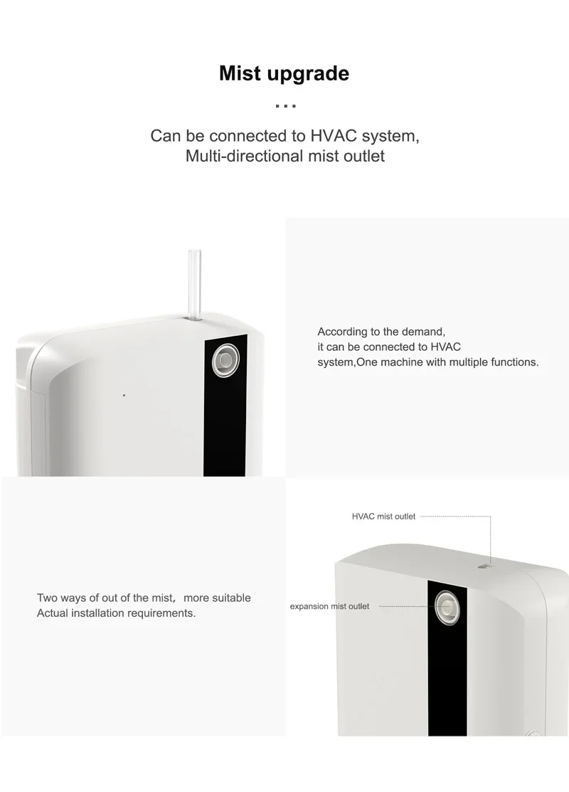 Bluetooth Essential Oil Diffuser Wall Mounted App Control Scent_voghion.com