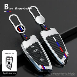 Luxury Car Key Case Cover Keyring | Premium Sleek Design | Elegant Auto Accessory (Silver 1)