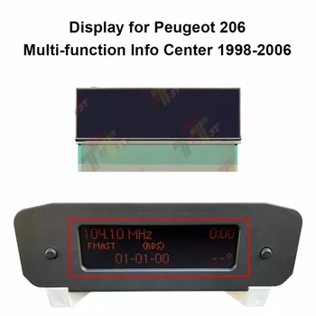 Pantalla LCD para salpicadero para Peugeot 307 206, centro de información multifunción, accesorios interiores de coche para una experiencia de conducción mejorada 1