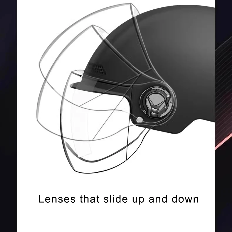 Retro Vintage Half Motorcycle Helmet 4