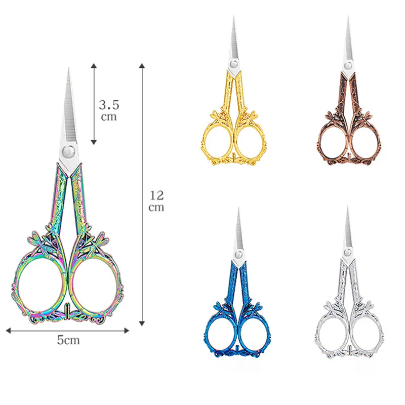 Vintage Embroidery Scissors Rustproof Stainless Steel Portable Craft Scissors Yarn Scissors For Art Work