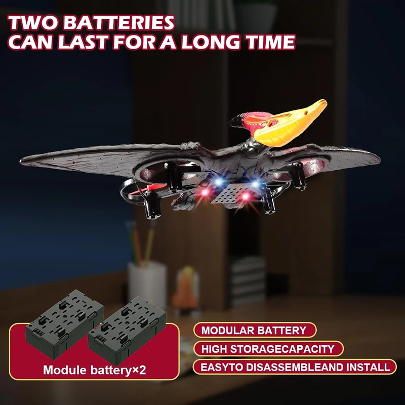 Planeur RC 2.4G 6 Axes Gyro 360° Cascade Bleu/Rouge/Vert