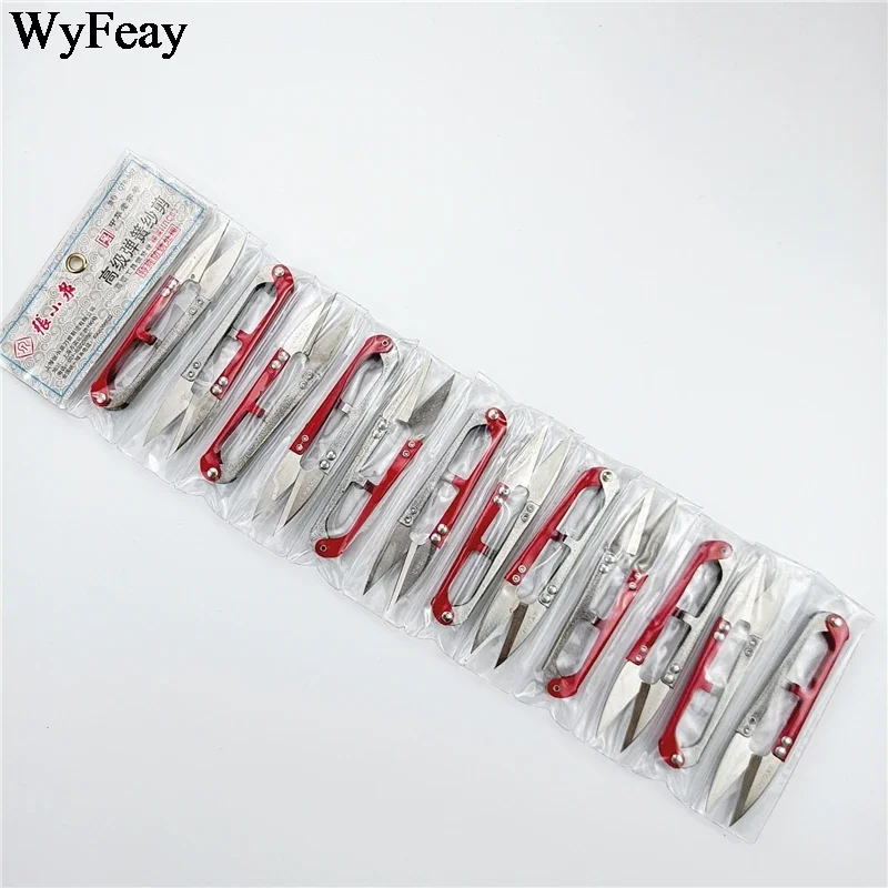 도매 12 개/몫 스레드 가위 절단 바느질 가위 바느질 재단사의 직물 용품 도구에 대한 크로스 스티치 자수