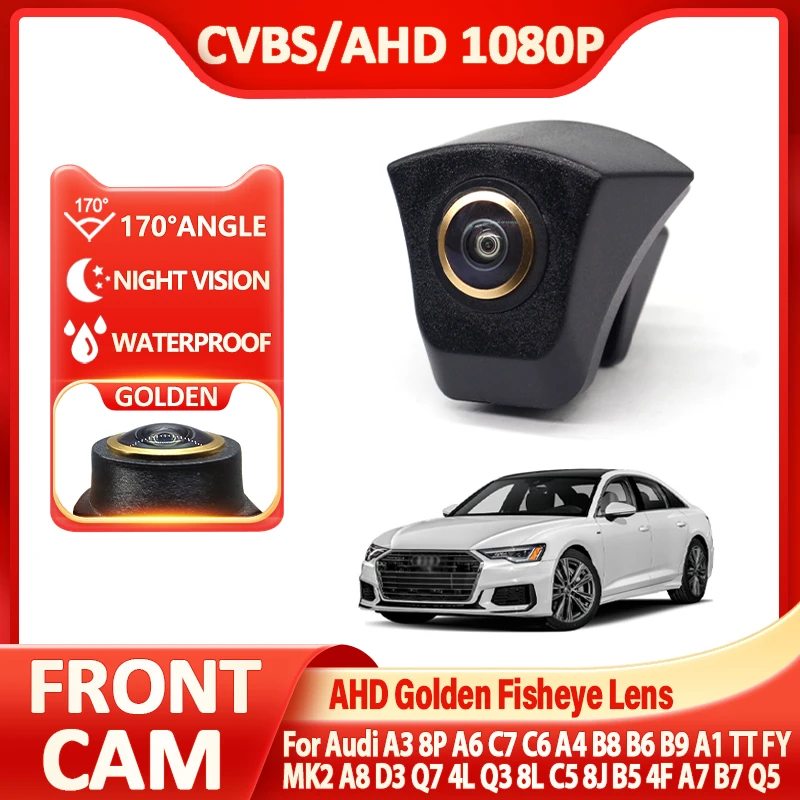 Enhanced AHD Fisheye 170° Car Front View Camera