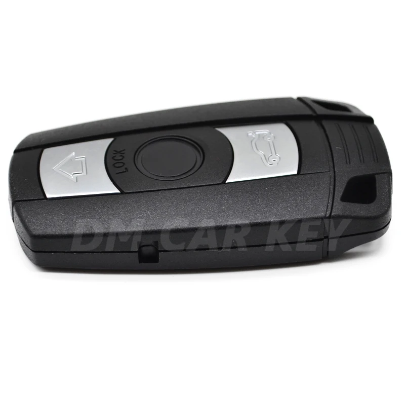 Premium Smart Key Case with Key Blade - 3-Button Remote Car Key Fob Replacement