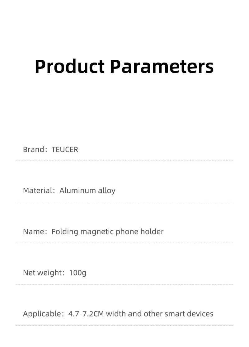 Coolcirc Magnetic Phone Holder Travel Essentials Flexible Rotation Hands-Free A