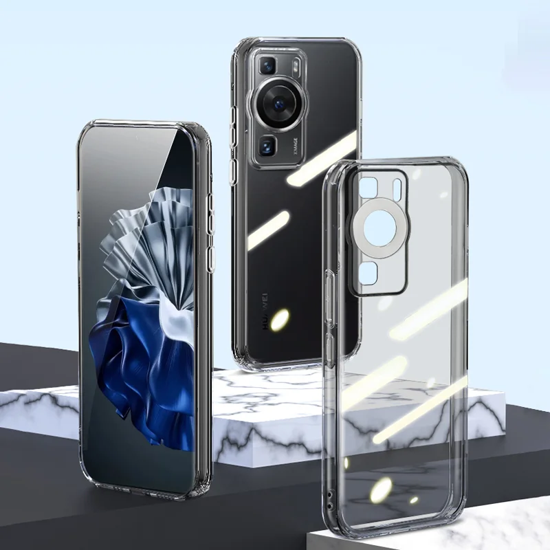 Sleek Ultra-Thin Transparent Soft Black Silicone Luxury Phone Case