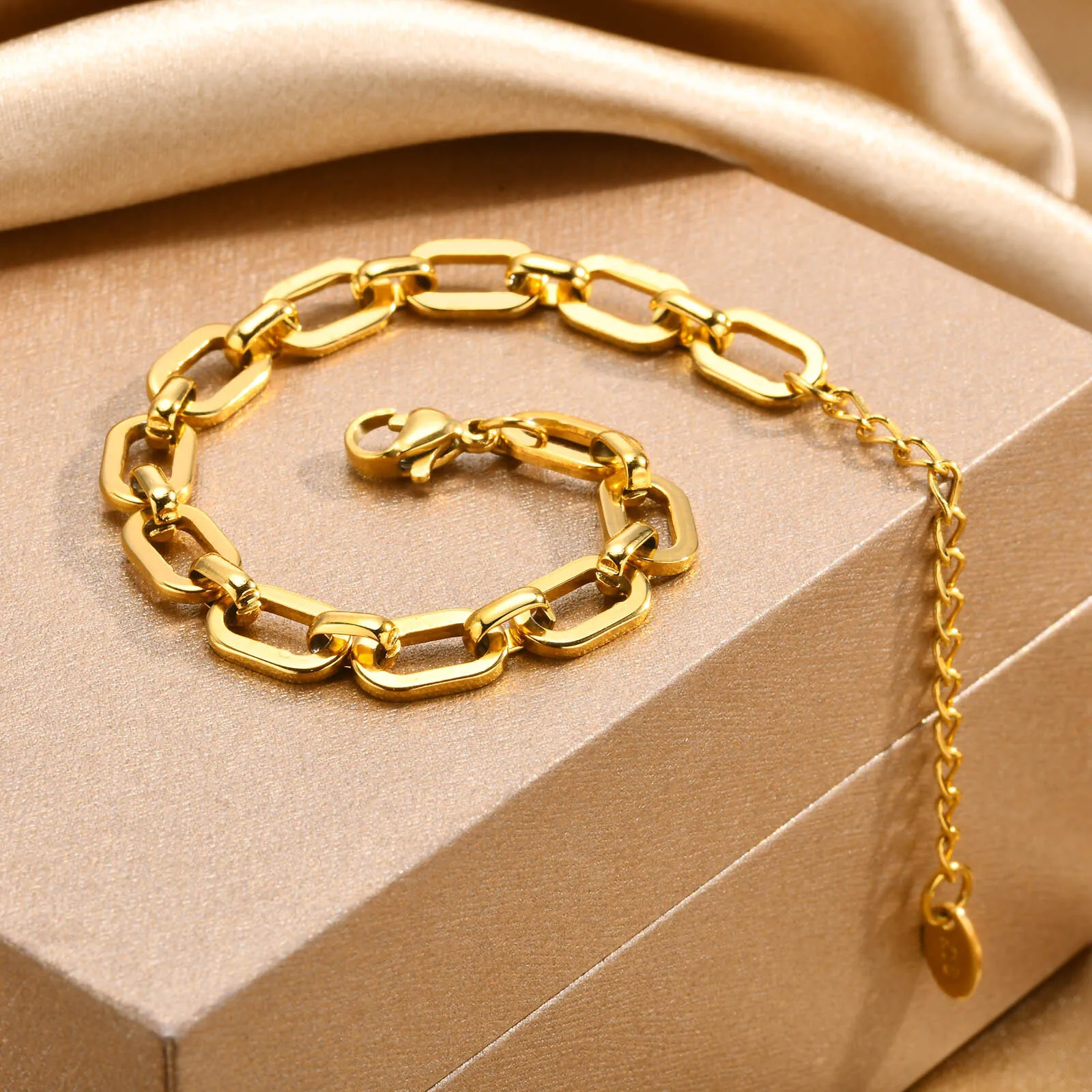 Büroklammer Kette Halskette Armband für Frauen Edelstahl Schmuck Geburtstag Party Mutter Freundin Valentinstag Geschenk – Detail 6