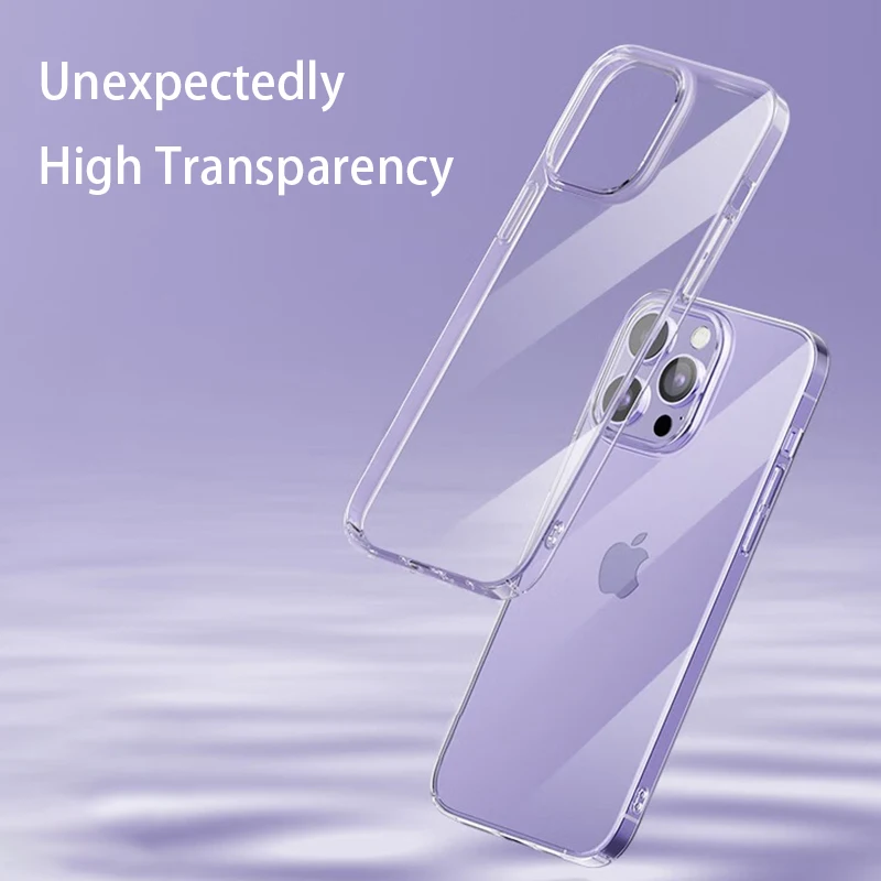 Transparent Phone Case For iPhone 15 11 12 13 14 Pro Max Soft TPU Silicone For iPhone X XS Max XR 8 7 Plus Back Cover Clear Case