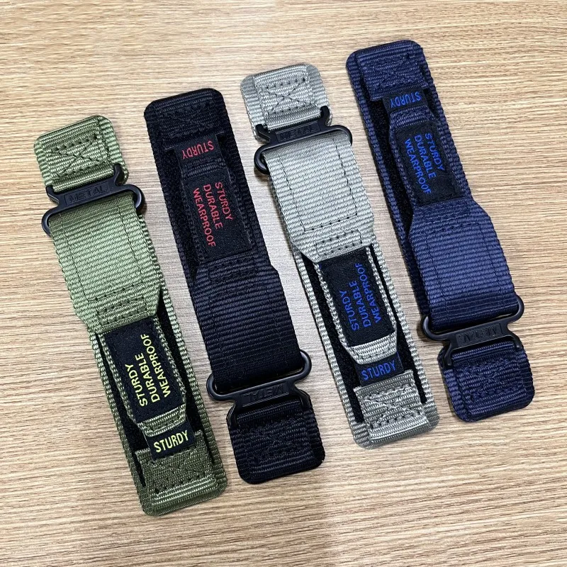 Nylon Velcro Watch Strap Band - 20mm/22mm