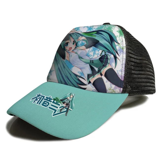New Anime Naruto Luffy Demon Killer Tanjiro Hatsune Hat Student Men's and Women's Hip-Hop Baseball Cap Sun Hat Trucker Cap 2