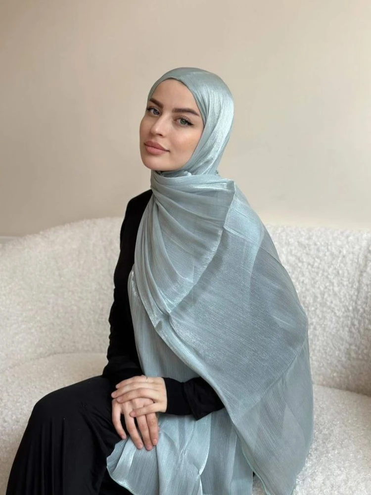 Aura Silk Organza Hijab Scarf Chiffon Hijabs for Women Breathable