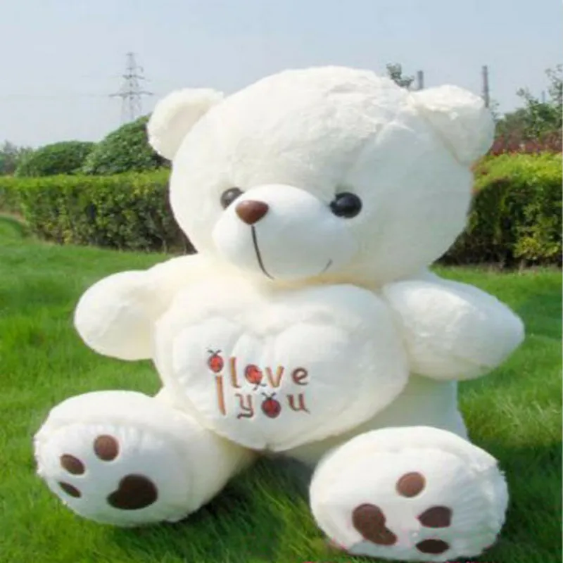 White Teddy Bear Stuffed Animal 70cm New Giant Plush Toys Novel and Cute Plush Doll Birthday Gift Stuffed Animals spy a novel