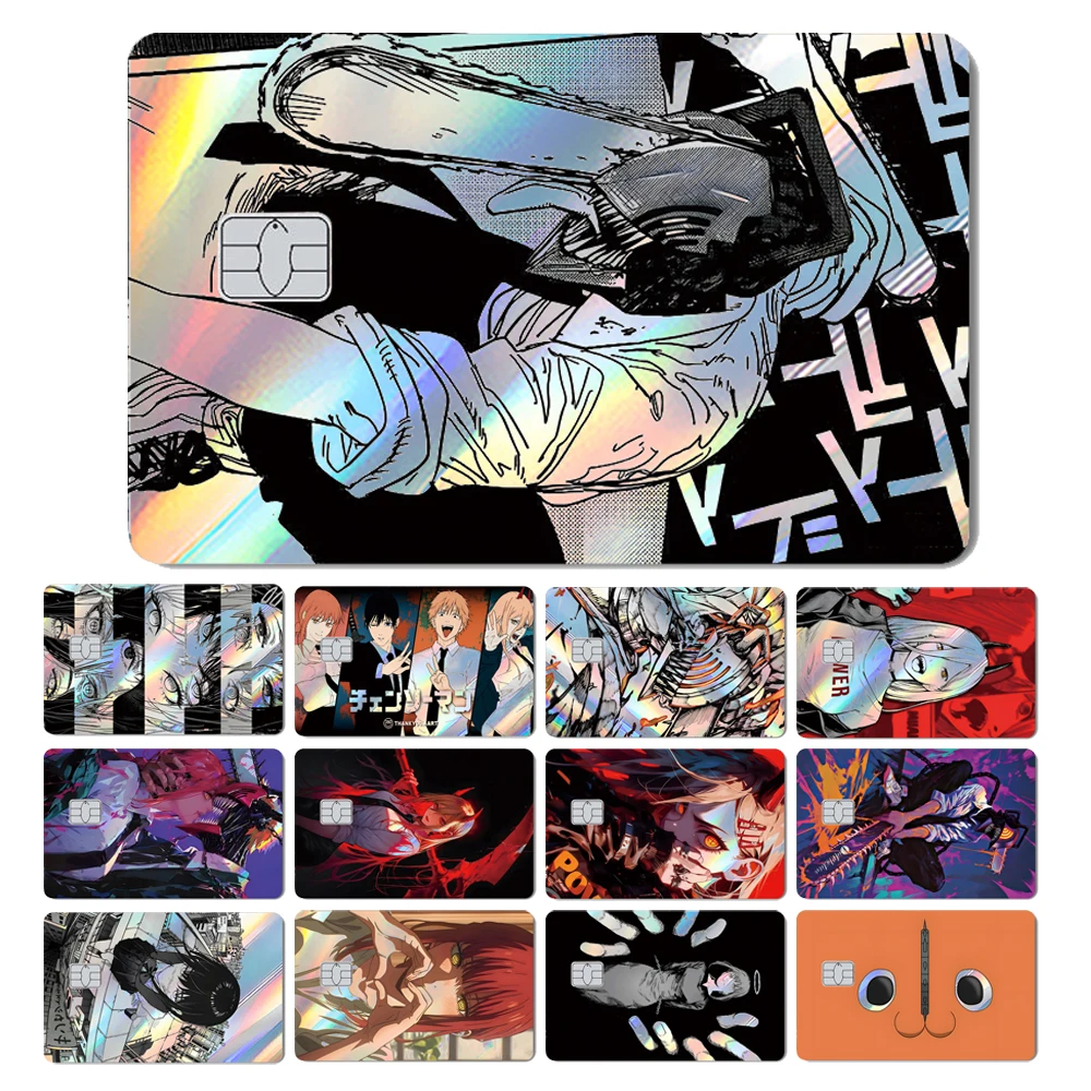Magic Shark Cool Anime Cool Holographic Laser Shinny Film Skin Sticker Cover für Bank Credit Debit Card