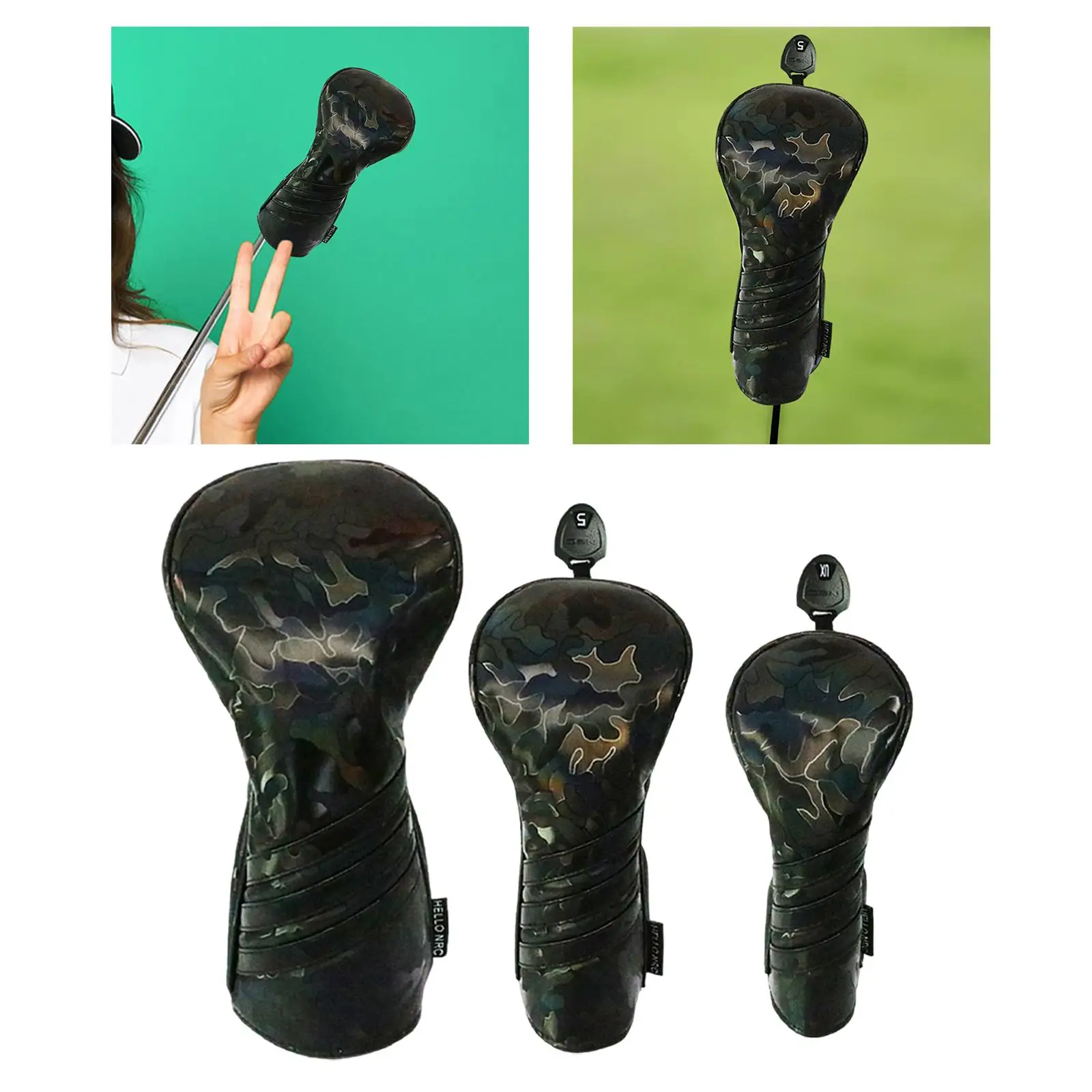 Golf club head cover, trendy golf wood club head cover for men Golf club head cover, trendy golf wood club head cover for men