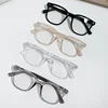 Square Finished Ladies Myopia Glasses Ultralight Oversized Frame Anti Blue Light Prescription Minus Eyewear Diopter 0 To -6.0 5