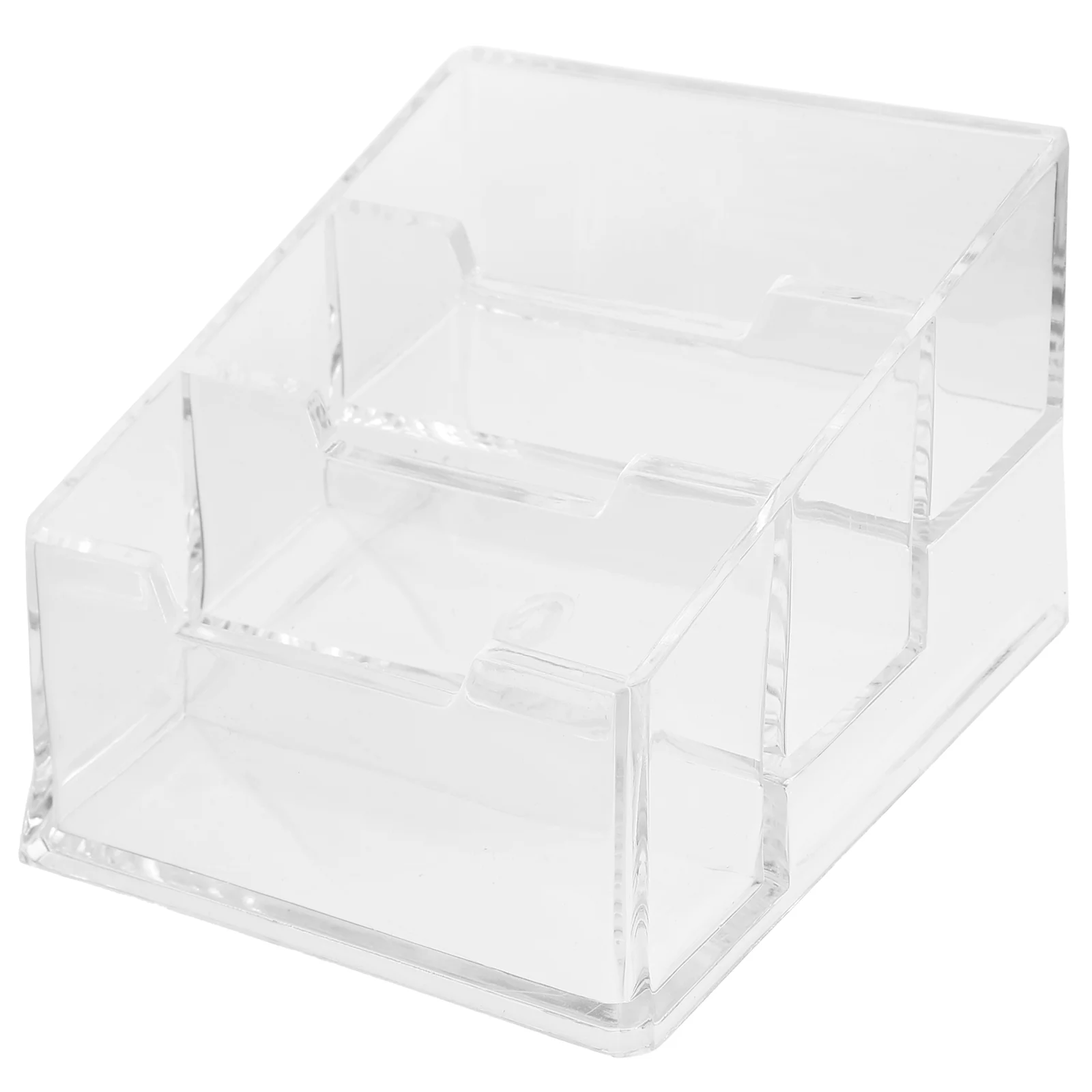 

Business Cards Holder Clear Cards Stand Multi-Function Business Cards Container Desktop Cards Holder