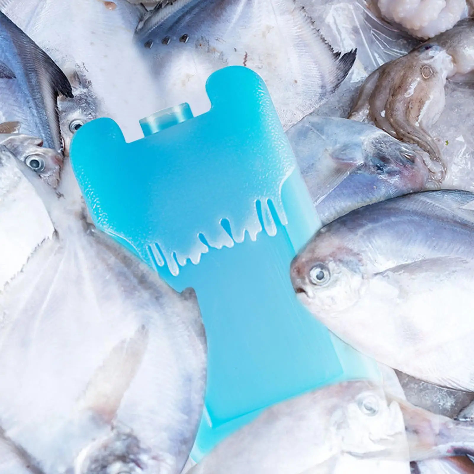 2pcs Ice Blocks Reusable Cold Ice Packs Long-Lasting Cold Block Portable Ice Pack Lunch Bag Cooler Keep Food Fresh Cooler Box