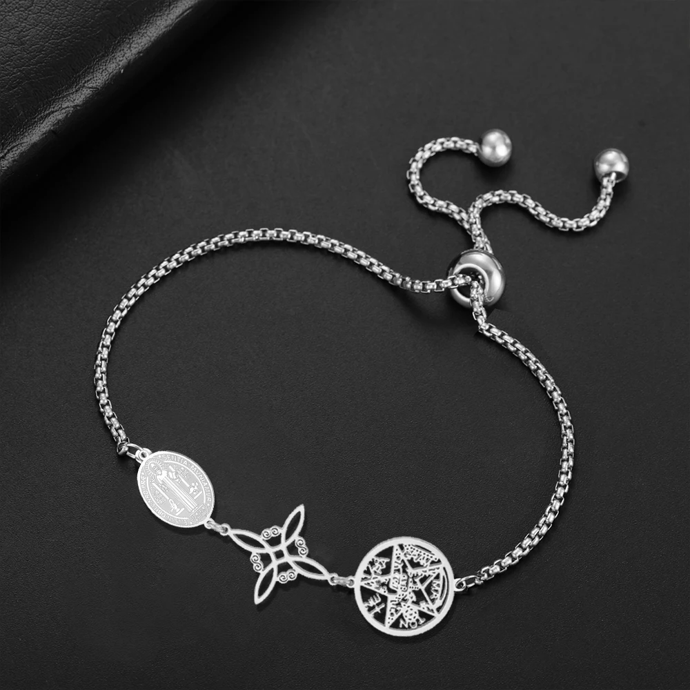 Stainless Steel Triple Protection Charm Bracelet