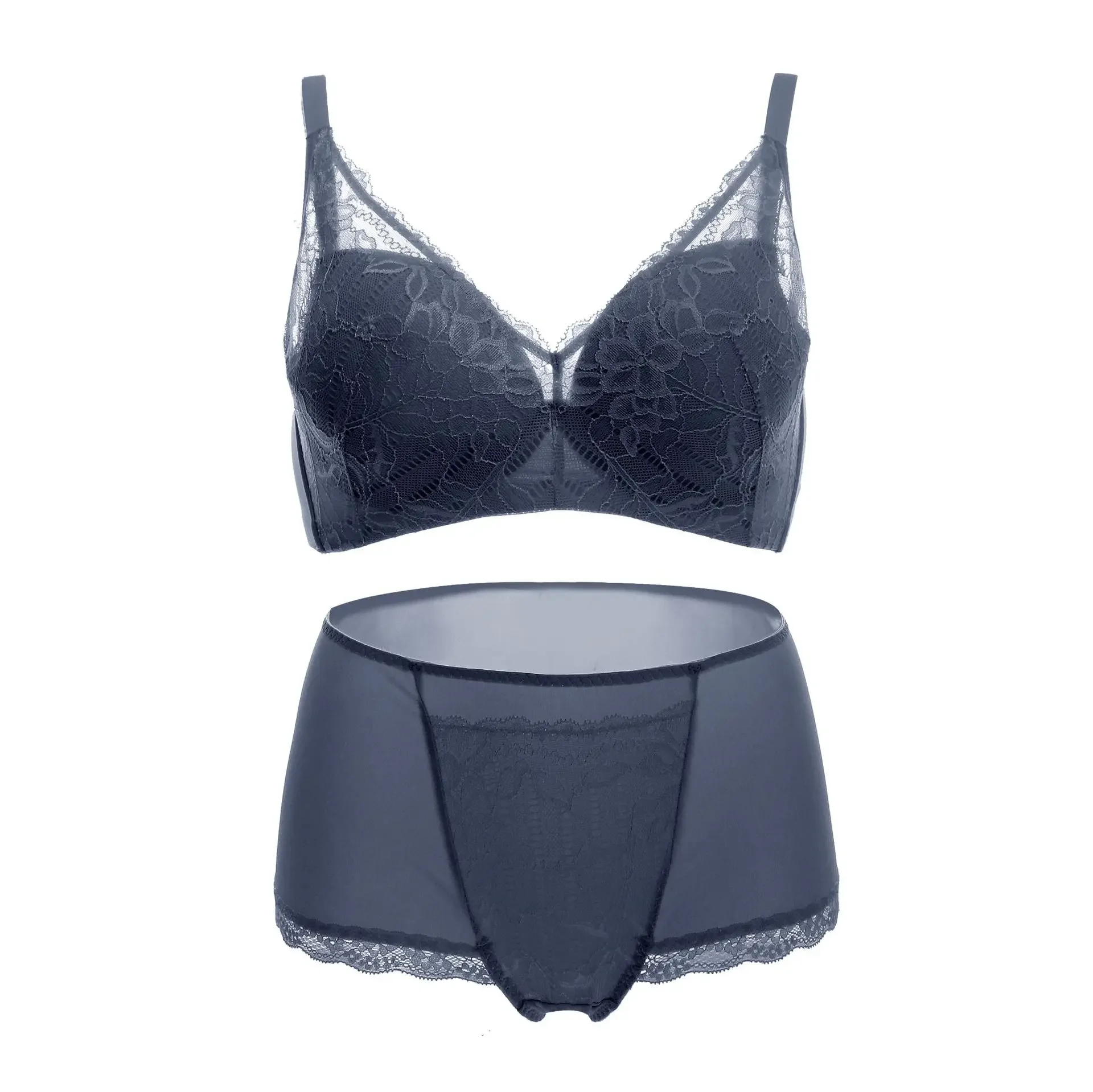 

Straps for a snug, breathable bra set with steel rims