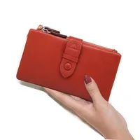 Short Genuine Leather Wallet for Woman 2026 New Soft First Layer Cow Leather Purse Fashion Ladies RFID Card Holder Clutch - Image 6