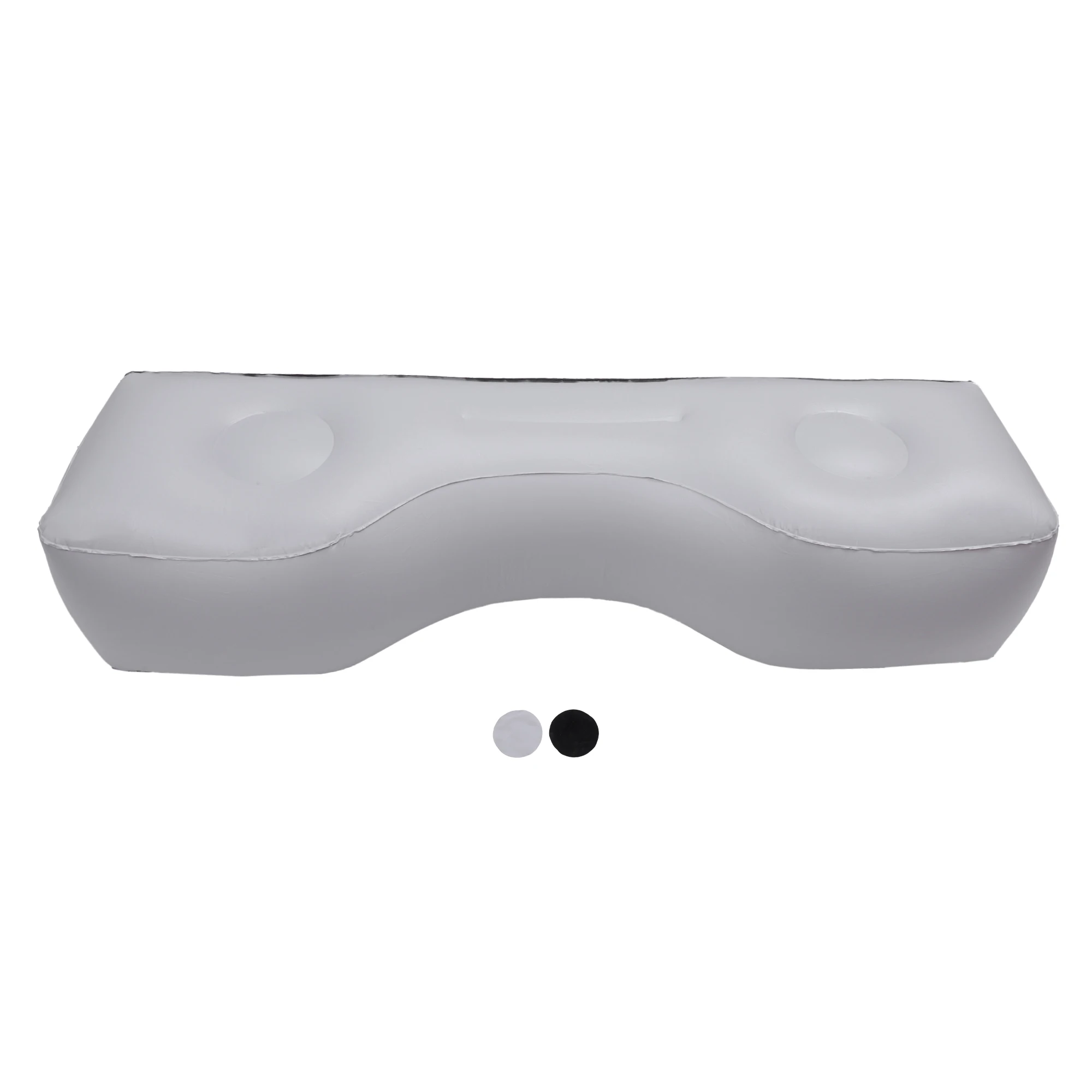 UXCELL Car Air Inflation Mattress Comfortable Rear Seat Air Travel Bed Car Sleeping Mat for Napping Travel Blue Gray